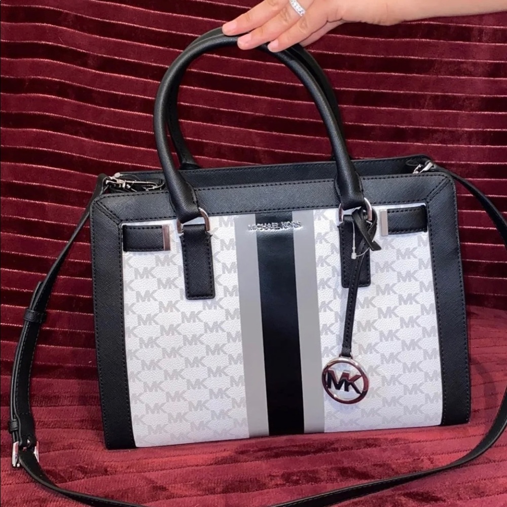 Michael Kors Center Stripe Dillon Purse
